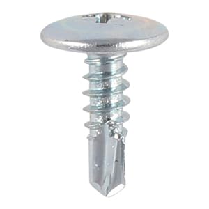 Self-Drilling TEK Screws, Metal Roofing and Framing Fasteners, Hex Head, Wafer Head and Pan Head (Pack of 20, 50, 100, 200, 500, 1000) (50, Wafer - 4.2x25 (8x1)) — image 1