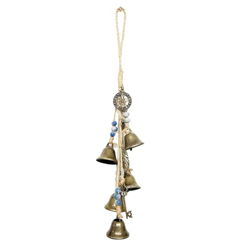 El Mejor Listado de Adornos con cuentas de esta semana. 39 Veesper Campanas de Bruja para Colgantes de Puerta 13.8 Pulgadas Campanas Bruja con Cuentas cerámica Casa Viento rústico Adorno Colgante para Colgar para Porche casa jardín