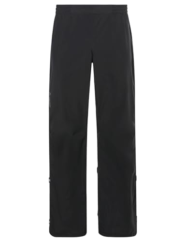 Pantalon pluie homme VAUDE Yaras IV noir coupe moderne