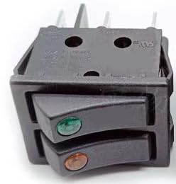 6 Pin Canal R Series Rocker Switch 16A 125V 20A 250V Double Pole