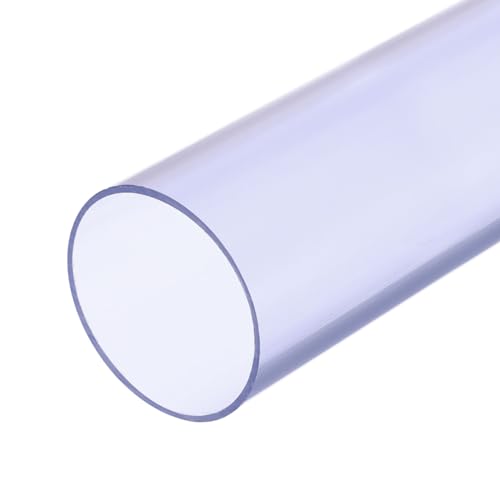 QUARKZMAN 4' Tubo Rigido, Ttubo Trasparente PVC 106mm Id 110mm OD 14' Alto Impatto per Acqua Tubo Acquario Pesci Acquario Serra Giardino Trasparente Blu