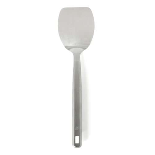 Image of Calphalon Prime Solid Turner, 13-Inch Stainless Steel Solid Spatula, Heat Resistant for Searing and Flipping, Weighted Handle for Balanced Control