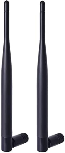 Bingfu Dual Band WiFi Aerial Antenna 2.4GHz 5GHz 5.8GHz 6dBi MIMO RP-SMA Male Antenna Aerial (2-Pack) for WiFi Router Range Extender Gateway Network Card USB Adapter Video Surveillance Monitor