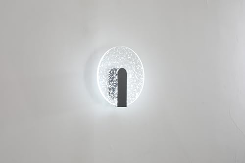 Aplique de pared LED de 500lm con alta reproducción cromática CRI y diseño plata