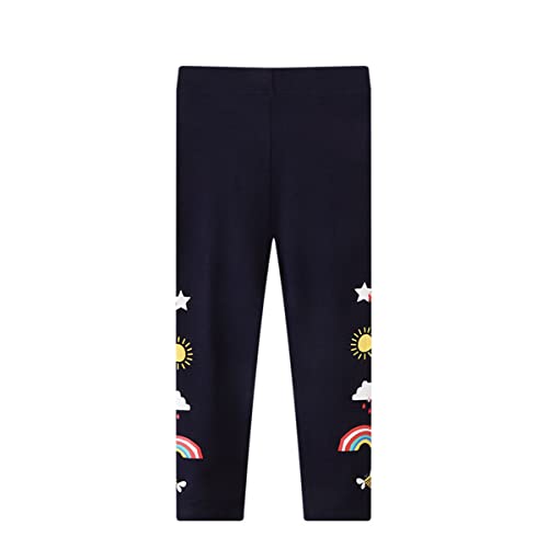 Babies Toddlers Girls Leggings 3-Pack Set Cotton Casual Solid Printing Stretch Tights Pants for Kids 1-7Years2