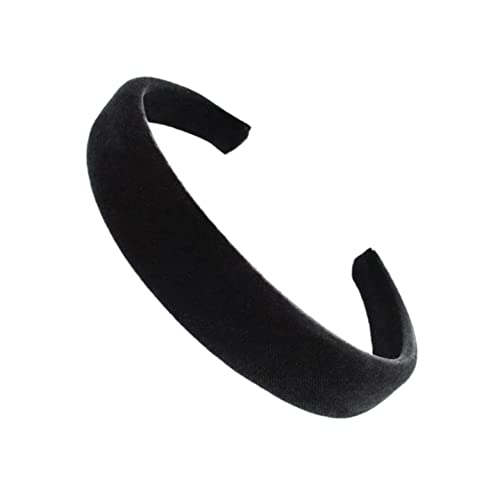 Topkids Accessories Velvet Padded Alice Headband Hairband Hair Band Head Band Women Girls 90s 80s 70s 60s Wedding Hen Party Bridal Festival Adult Wonderland Thick Wide (2.5cm Grey/Charcoal)