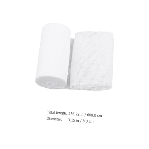10 rollos de gasa para primeros auxilios 8x600cm venda conformadora para cuidado de heridas de emergencia y uso de entrenamiento miniatura 2