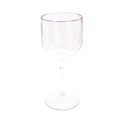 10 Taças De Vinho Acrílico Cristal Translúcido 250 Ml Casamento (Cristal)