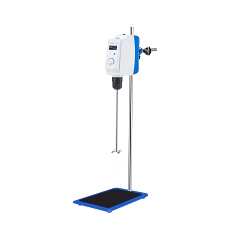 +UXI Overhead Stirrer 100L LCD Digital Labotary Lab Stirrers Mixer Time and Speed Adjustable 30-2200rpm Max.100L Max.100000mpa.s Industrial Stirrer Mixer Homogenizer Grinder 110V 20/40/60/100L