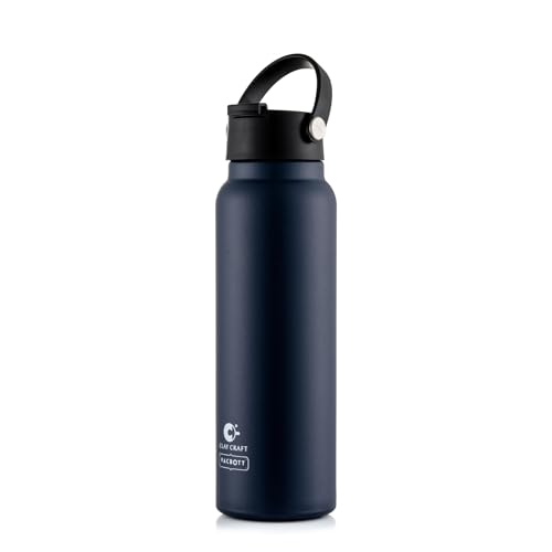 Image of CLAY CRAFT VACBOTT Phantom Double Walled |18 Hour Hot and 24 Hours Cold Water Bottle Vacuum Insulated|Flask Bottle 900ML, 1 Pcs|Easy to Carry|Hiking|Travel Bottle|BIS Certified|1 Year Limited Warranty