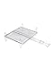 Sauvic Parrilla abombada para Carne o Pescado de 20x25 cm. con Patas