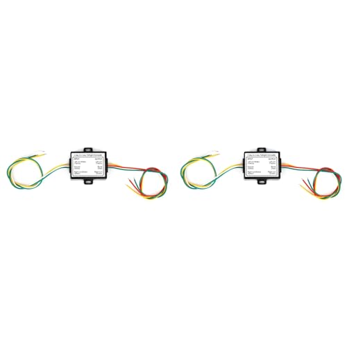 Convertidor de empalme de 2 a 3 cables para remolque con adaptación de luces sin cortes de arnés