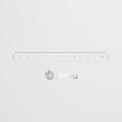 Balay, Campana decorativa de pared inclinada, 80 cm., ExtraSilencio, Control táctil, Posibilidad de recirculación, Cristal Blanco, 3BC587GBH - imagen 5