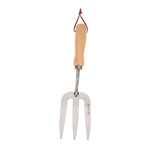 BCOATH Practical Gardening Kit Stainless Steel Cultivator Hand Rake Garden Weeding Tool Portable