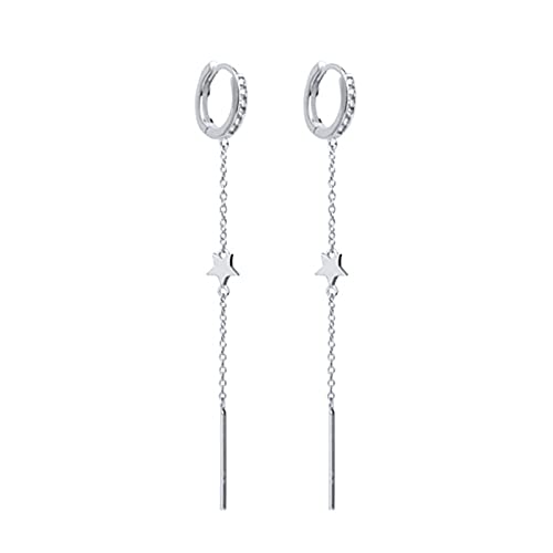 Boucles d'oreilles étoiles creuses en pierre pour femmes LJIANGD