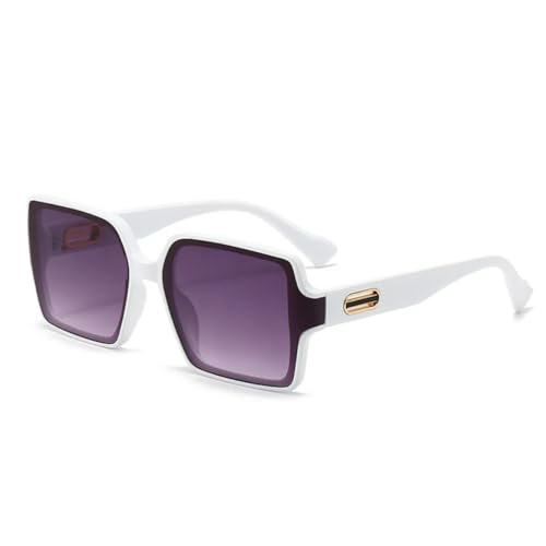 Lunettes de soleil unisexes grande monture avec protection solaire active