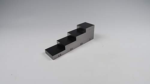 Bloque de calibración de 4 pasos 6.25-12.5-18.75-25 mm para medidor ultrasónico de espesor con estuche ABS miniatura 2