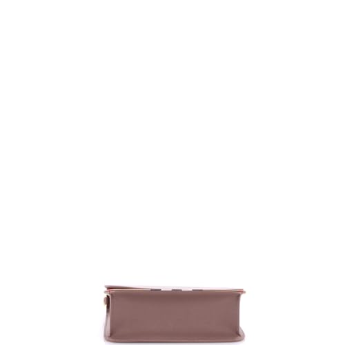 Pre-Loved Mackford Shoulder Bag Leather and House Check Canvas Small, Neutral4