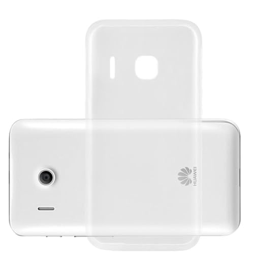 Cadorabo Custodia per Huawei Ascend Y320 in Transparente - Morbida Cover Protettiva Sottile di Silicone TPU con Bordo Protezione - Ultra Slim Case Antiurto Gel Back Bumper Guscio