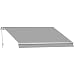 GRUPPO MARUCCIA Toldo motorizado de 3 x 2 metros para balcones eléctricos, color ceniza