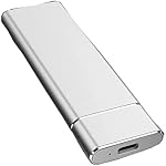 Mini 4TB 2TB SSD High Speed Hard Disk External M.2 Solid State Disk Mass Storage USB 3.1 Type-C Interface,500GB,Silver
