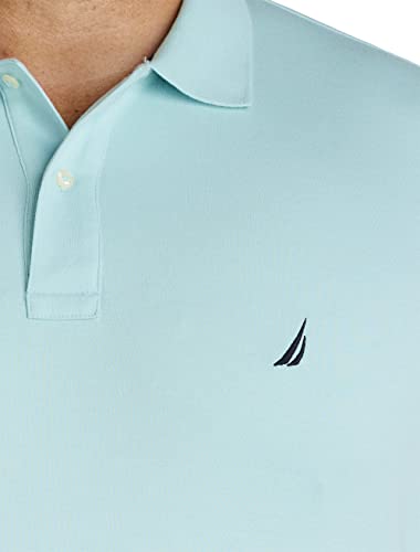 Image of Nautica Men's Classic Fit Short Sleeve Dual Tipped Collar Polo Shirt