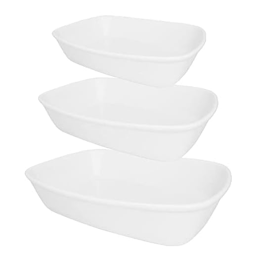 Jogo De 3 Refratárias Bake Branca Oxford