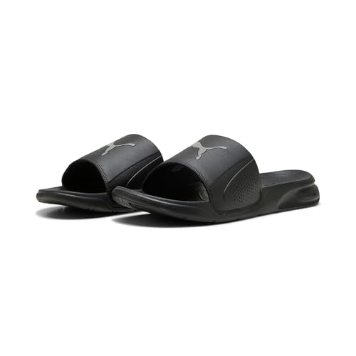 PUMA Sandalias unisex Softride Teamcat de hierro fundido, talla 10 de Reino Unido, Puma Hierro fundido negro, 44.5 EU