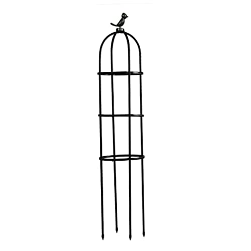 Traliccio Obelisco da Giardino per Piante Rampicanti Gabbia per Piante a Torre a 3 Strati Alta 47 Pollici per Fiori Vite di Verdure Forma di|Tralicci