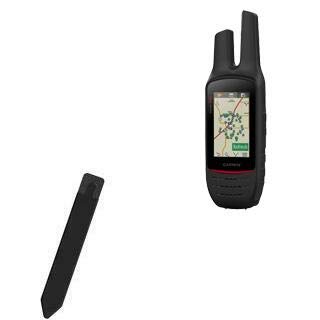 BoxWave Stylus Pouch Compatible with Garmin Rino 750 - Stylus PortaPouch, Stylus Holder Carrier Portable Self-Adhesive - Jet Black