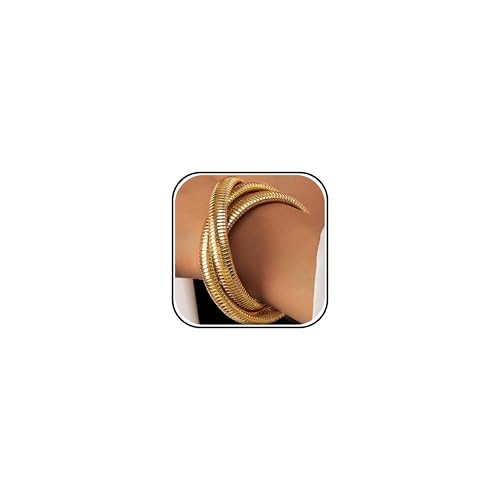 Image of Long tiantian Gold Bangles for Women Bangle Bracelets Chunky Bangles Bracelets Non Tarnish Gold /Silver Bracelet for Women Trendy Jewelry Gifts
