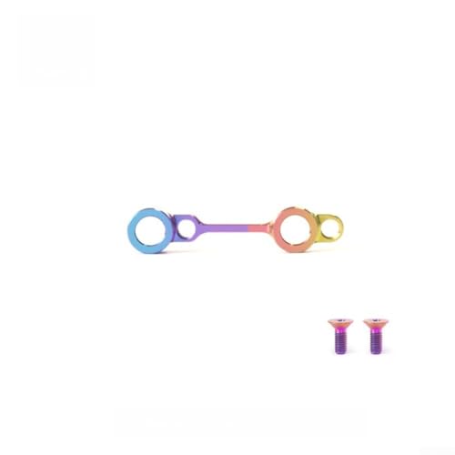 Support de frein à disque rigide avec vis en titane colorées