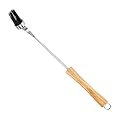 BBQ-AID Silicone Basting Brush for Grilling - Premium Acacia Wood Sauce Brush for BBQ & Smoking - Heat Resistant Marinade & Meat Brush - Dishwasher Safe Cooking Brush - Perfect For Fathers Day Gift