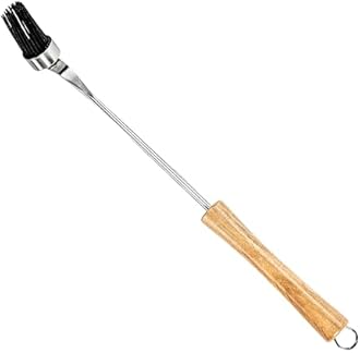 BBQ-AID Basting Brush - For Marinating, Glazing, Seasoning - Bbq Silicone Brush Cooking, Baster for Cooking Brush - Premium Wood Handle, Stainless Steel Core and Silicone Bristles for Easy Cleaning