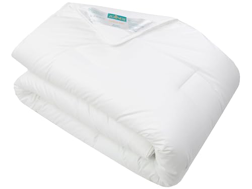 ZOLLNER Bettdecke in 135x220 cm - atmungsaktive und hautfreundliche Decke mit Karosteppung - Made in Europe - waschbar bis 60°C - Hotelqualität - Oeko Tex® Zertifiziert