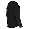 Fleece Hoodie Jacket for Men – Zip Up Hoodie with Velcro Patches, Thumb Holes – Warm, Lightweight, Infection Control Compliant – Security, Police Use (UK, Alpha, M, Regular, Regular, Black) #2