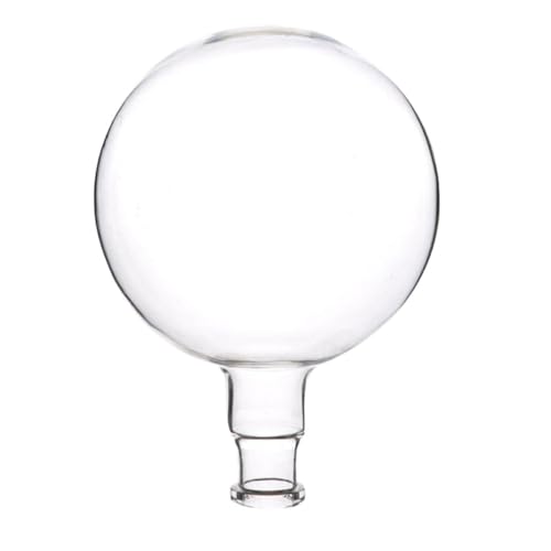 Mikinona Laboratory Single Neck Round Bottom Boiling Flask 1000ml Borosilicate Glass Distillation Apparatus Glass Container for Scientific and Industrial Use
