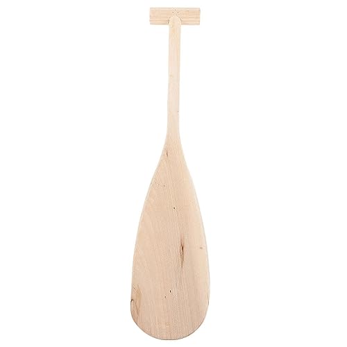 COOLHIYA Wooden Oar Paddle for Boating Sturdy Handheld Boat Paddle for Canoes and Floating Boards Durable Wood Oar for Nautical Activities and Craft Projects