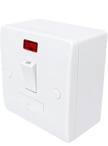 ELECTRICAL FUSED SPUR (SWITCHED FUSED SPUR WITH NEON AND 35MM PATTRESS BOX)