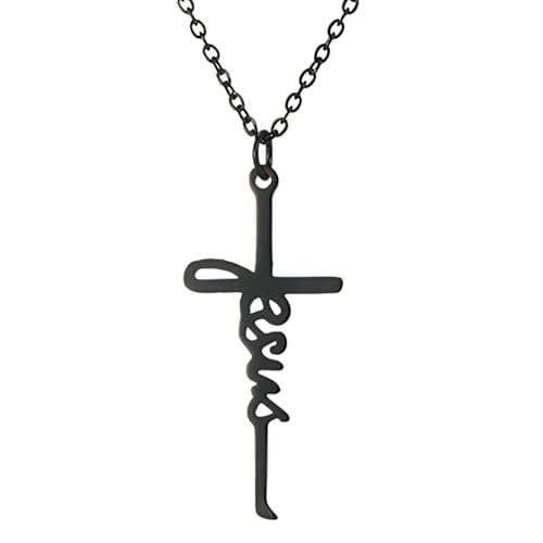 Jésus cross collier pour Noël et Thanksgiving, cadeau précieux homme