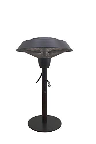 Jet-Line® | Elektrischer Heizstrahler | Heizlampe Pollux | Terrassenstrahler schwarz | Terrassenheizer in Form einer Tischlampe | Stehlampe outdoor | 1500 W