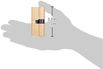 A hand holding the Terminator TCL 1070 cylinder lock, with measurements indicating a length of 3.1 inches or 7 cm.
