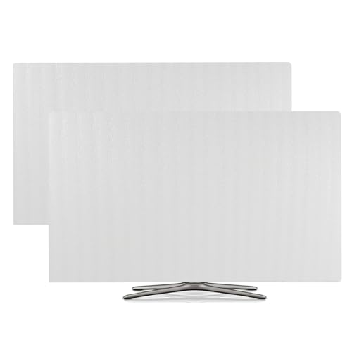 Paquete de 2 fundas de TV de pantalla plana para mudanzas, se adapta a hasta 55 pulgadas de ancho x 32 pulgadas de alto, protección de cubierta de TV durante la mudanza, almacenamiento o renovación