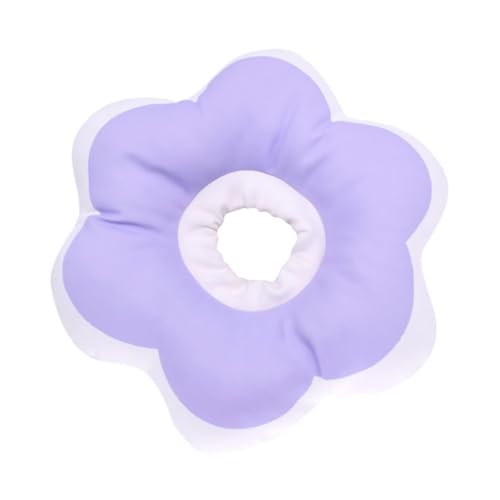 GRIRIW 1個 サークル 子猫 手術 首輪 猫 コーン 首輪 ペット なめる 首輪 子犬 首輪 ペット 首輪 猫 枕 子猫 首輪 表面 防水 素材 紫