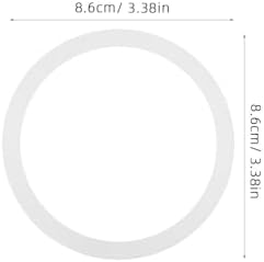 NUOBESTY 20 adet silikon conta, konserve kavanozları için, 86 mm, gıda maddelerine uygun, yüksek sıcaklığa dayanıklı, sızdırmaz yedek halka, saklama kavanozları için, tekrar kullanılabilir, genişlik - Görsel 2