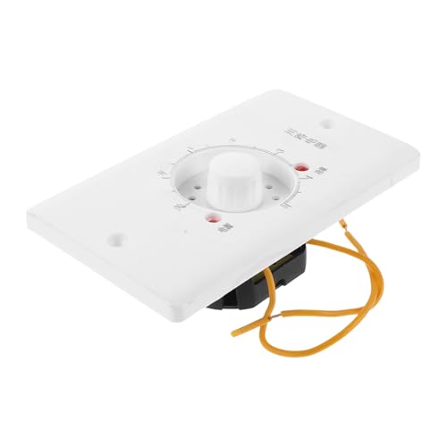 DECHOUS Interruptor de Control Térmico Ajustable para Ventilador de Chimenea 800w, Reóstato de Temperatura para Calefactor Eléctrico, Controlador de Velocidad del Ventilador, Repuesto