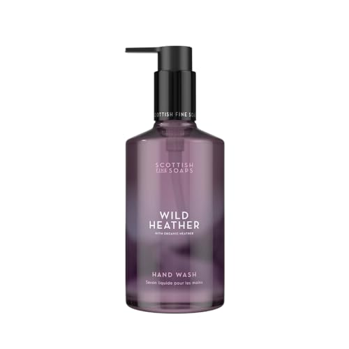 Image of Scottish Fine Soaps Wild Heather Hand Wash 300ml – Moisturising Hand Wash with Panthenol & Soothing Heather Extract, Infused with the Calming Scent of Wild Scotland