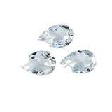 55Carat Natürlicher loser Edelstein in Birnenform, 4 x 6, 5 x 7, 5 x 8, 6 x 9, 7 x 10, 8 x 12, 10 x 14 mm, 5 Stück für die Schmuckherstellung, 5X8 mm, Stein, Natürlicher Kristallquarz