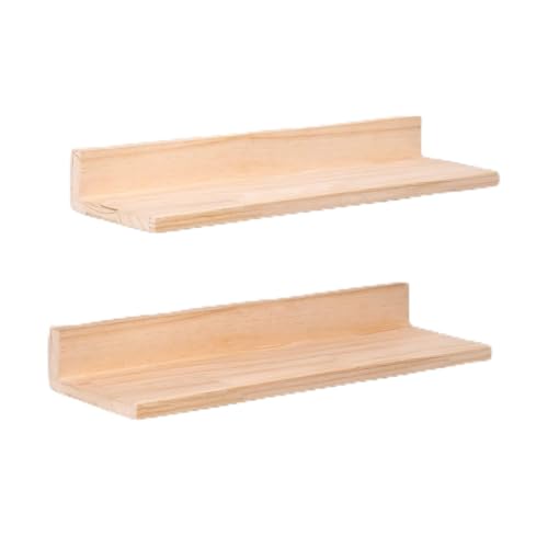 SKLUM Set de 2 Estantes de Pared en Madera de Pino Tydor -