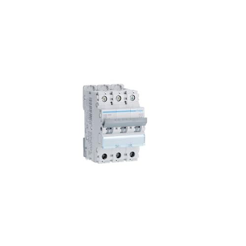 NGN325 Disjoncteur tripolaire Hager 25A - 6-10kA - courbe D - 3 modules - NGN - Bornes alignées à vis